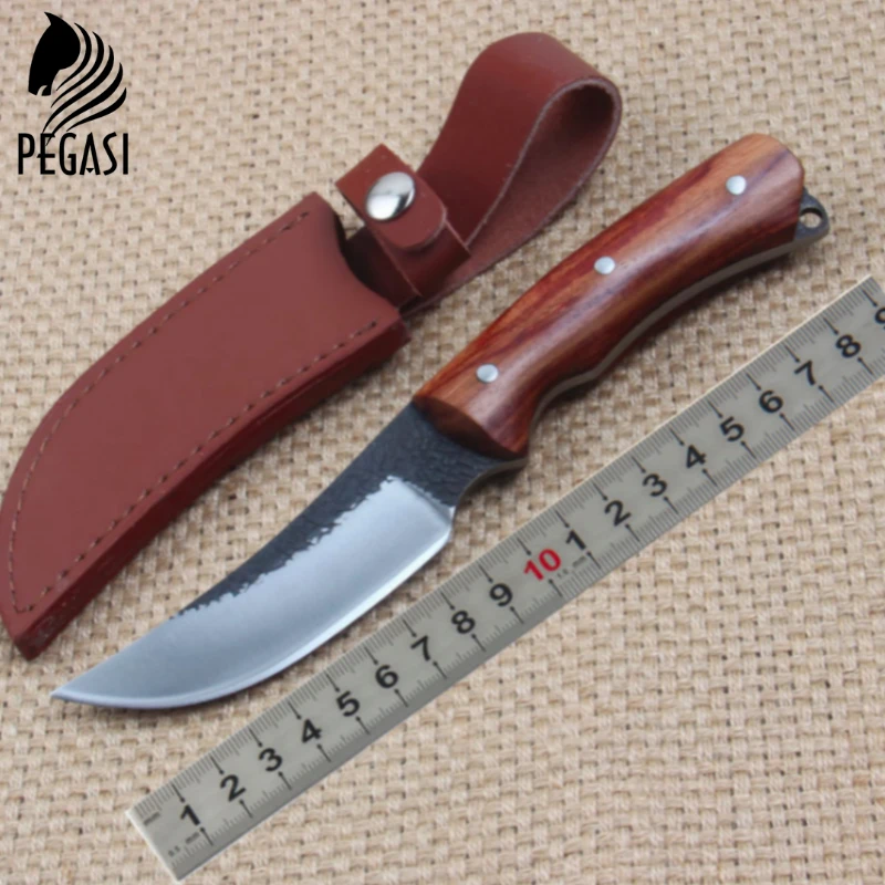PEGASI высококачественный ручной Кованый прямой нож из высокоуглеродистой стали