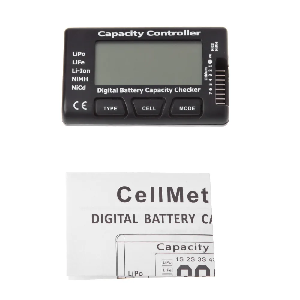 Цифровой аккумулятор устройство проверки емкости RC CellMeter 7 для LiPo LiFe Li-Ion NiMH Nicd O24 Прямая поставка