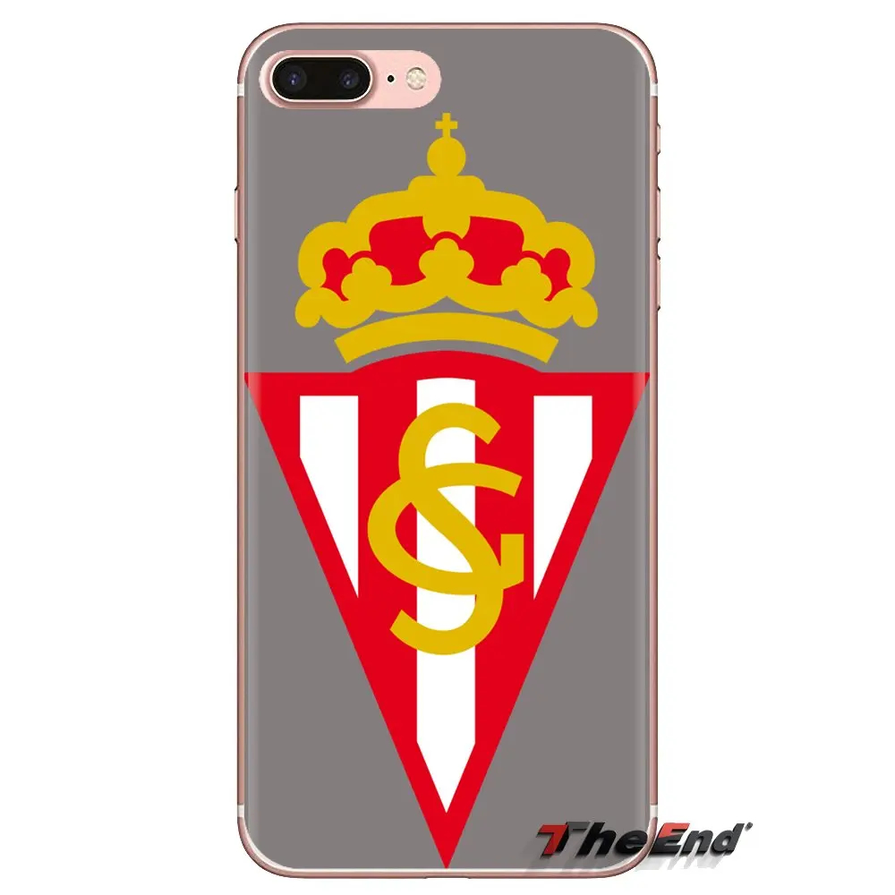 sporting gijon logo Anciana Fans Club For Xiaomi Redmi 4A S2 Note 3 3S 4 4X 5 Plus 6 7 6A Pro Pocophone F1 Transparent TPU Cover |