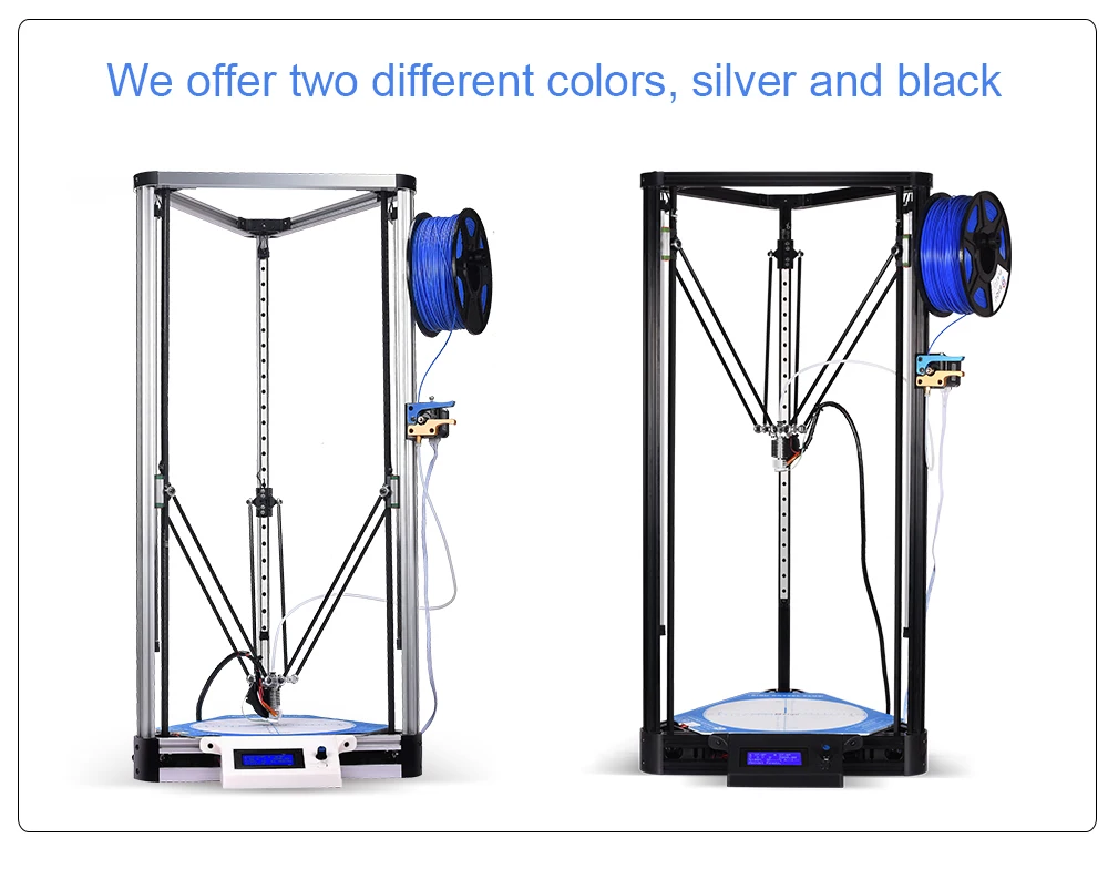 Высокая точность BIQU Kossel Plus/Pro DIY 3D принтер автоматическое выравнивание Kossel Reprap 3D-принтер машина алюминиевый HeatBed