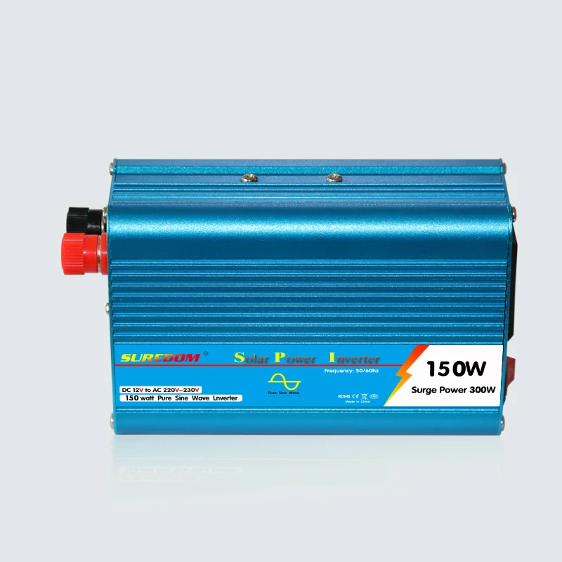 Инвертор Чистая Синусоидальная волна DC 12V AC 220V 150W 50HZ инвертор автомобильный пик