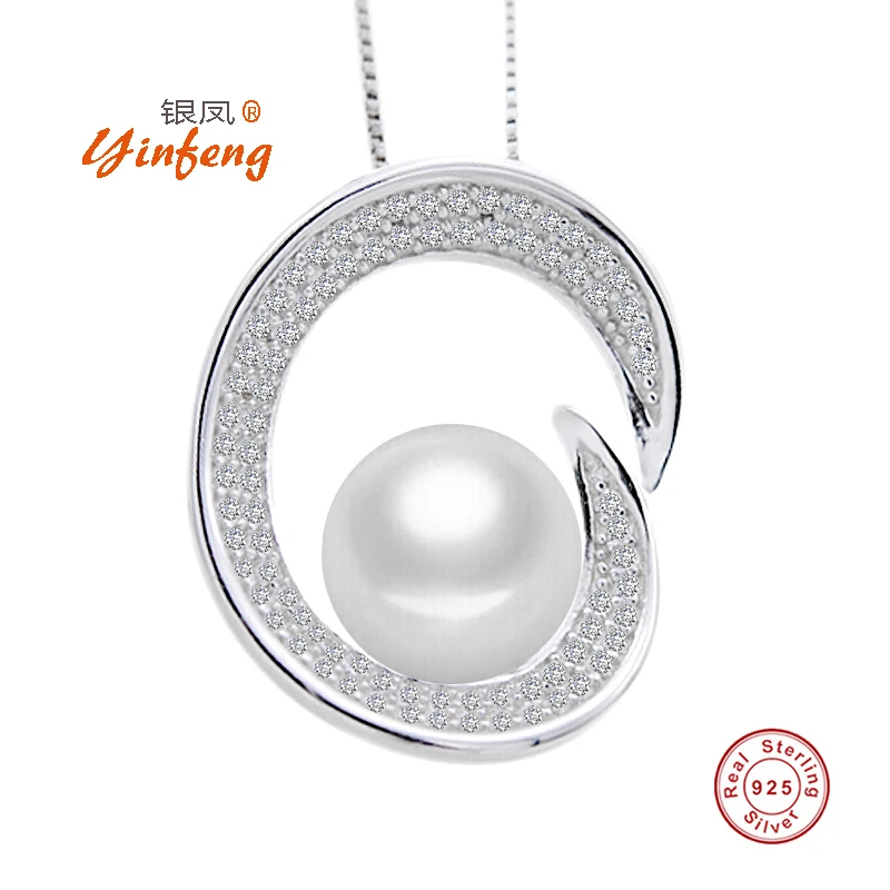 

[MeiBaPJ]New 925 Silver Luxury fashion zircon pendant necklace jewelry 11-12mm big natural freshwater pearl pendant with box