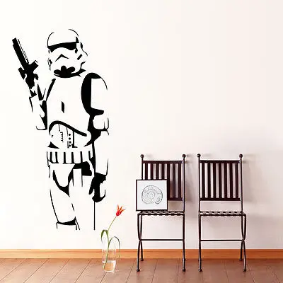 Stormtrooper Wall Art Sticker Film Star Wars Decal Storm Trooper Vinyl Mural DIY | Дом и сад