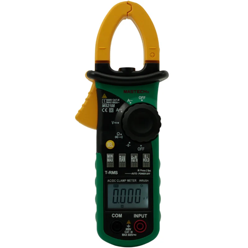 MASTECH MS2108 True RMS AC DC Digital Clamp Meter Multimeter Capacitance Frequency Inrush Current Tester | Инструменты