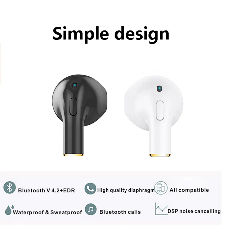 1 шт. мини Bluetooth гарнитура в ухо невидимые наушники беспроводные музыкальные с