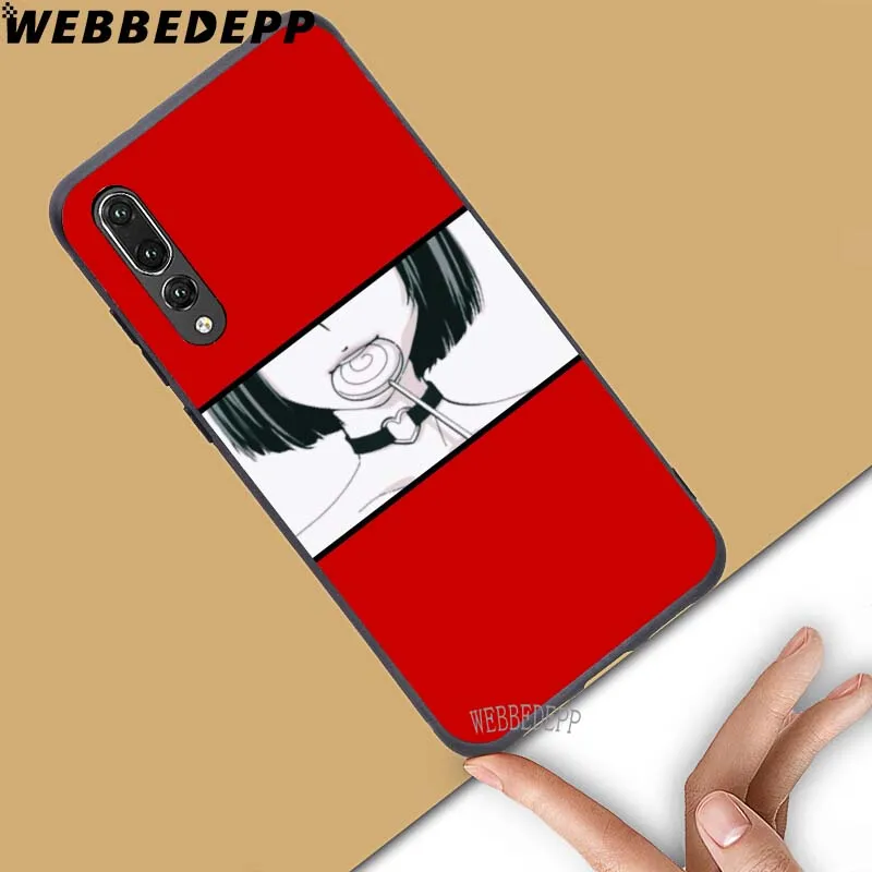WEBBEDEPP Эстетическая аниме мягкий чехол для huawei для НУА Вэй слава 6 7A Pro 7C 8C 7X8X8 9 10 lite Note10