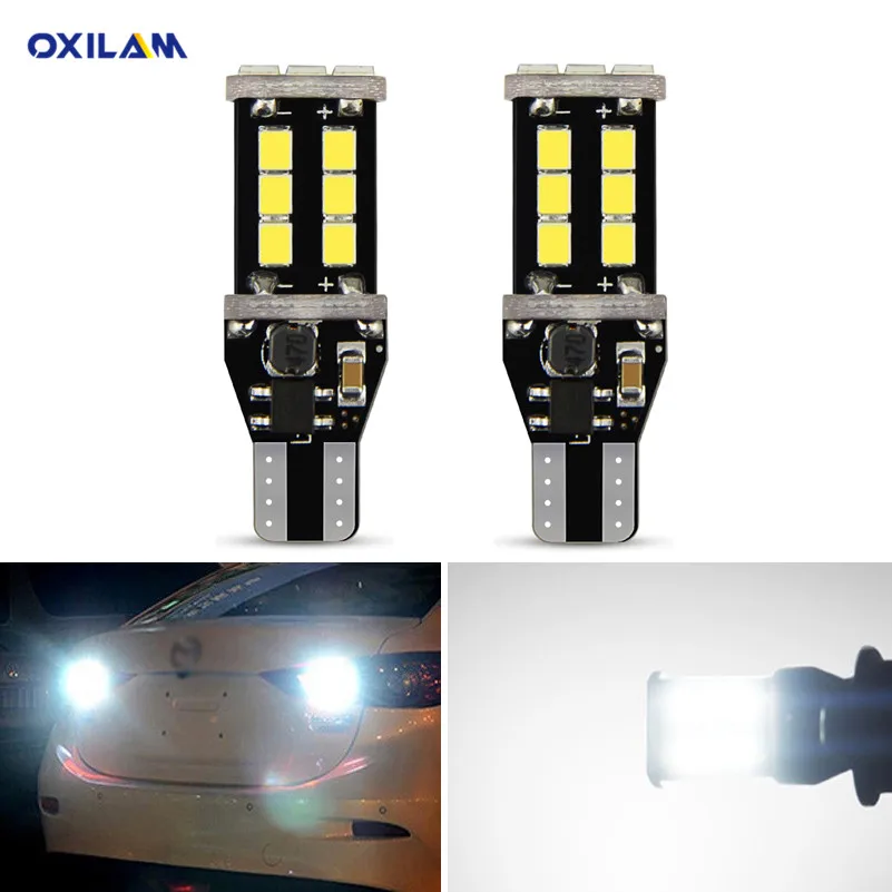2x Canbus T15 W16W светодиодный лампы Фары заднего хода 2835SMD Автомобильный Резервное