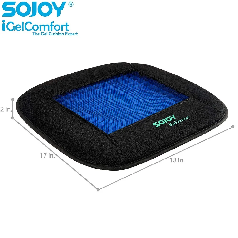 Ортопедическая дышащая гелевая Подушка для сиденья Sojoy iGel Comfort Coccyx охлаждающая