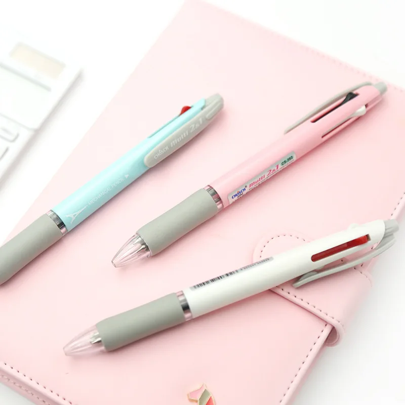 Креативная многофункциональная ручка 2 цвета Шариковая + механический карандаш