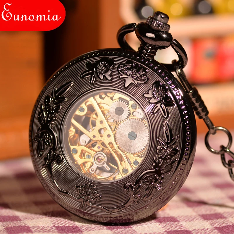 Крутые уникальные традиционные китайские мужские часы с драконом и Фениксом