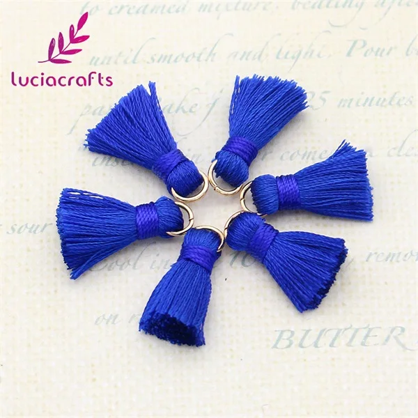 Royal blue 10pcs Lucia crafts 20 мм разноцветные варианты кисточка для ручной работы DIY материалы 10 шт/15 шт CI0203 - Цвет: Royal blue 10pcs