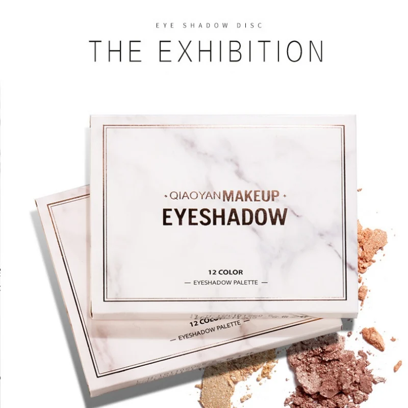 12 Цветов Мрамор оттенки макияж глаз матовые тени для век палитра макияжа с