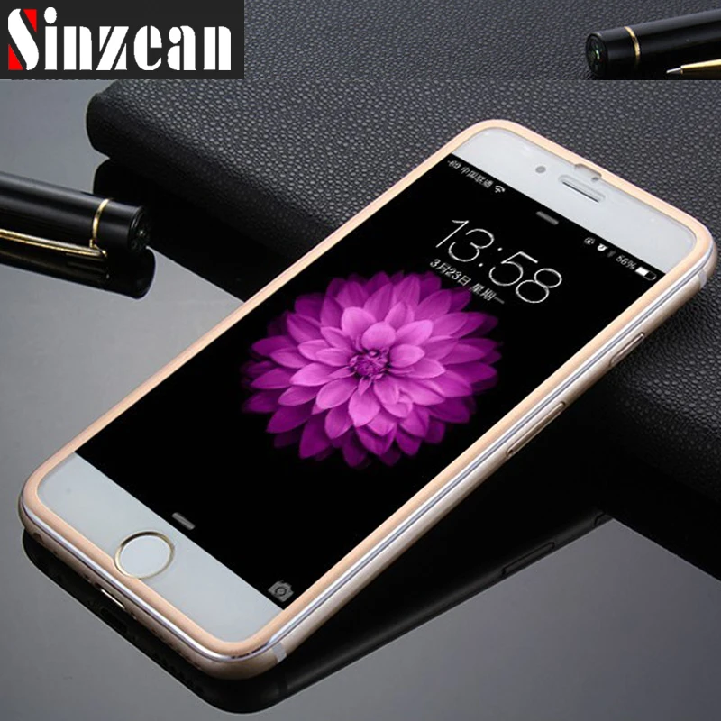 Sinzean 50 шт. для iphone 7/8/6/6S/5/5S 3D изогнутый полностью покрытый титановый сплав край