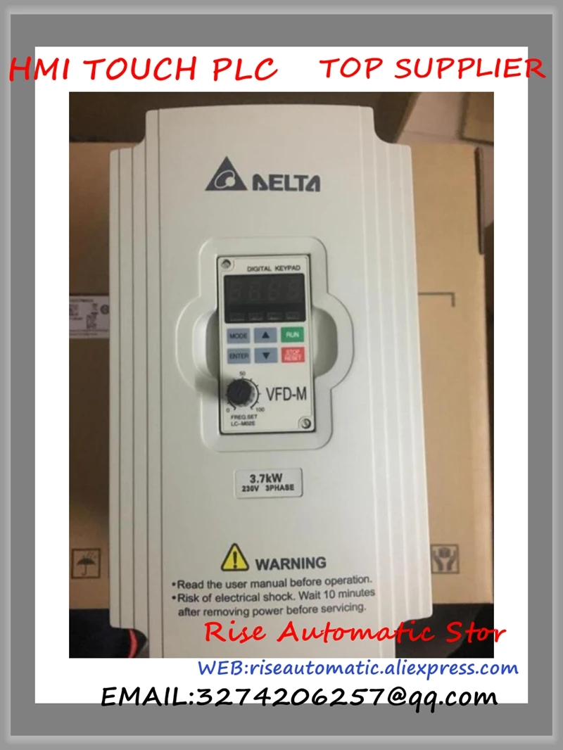 VFD037M23A Delta VFD M инвертор электродвигатель переменного тока 3 фазы 220 В 400 кВт 5 л.с. 17 а