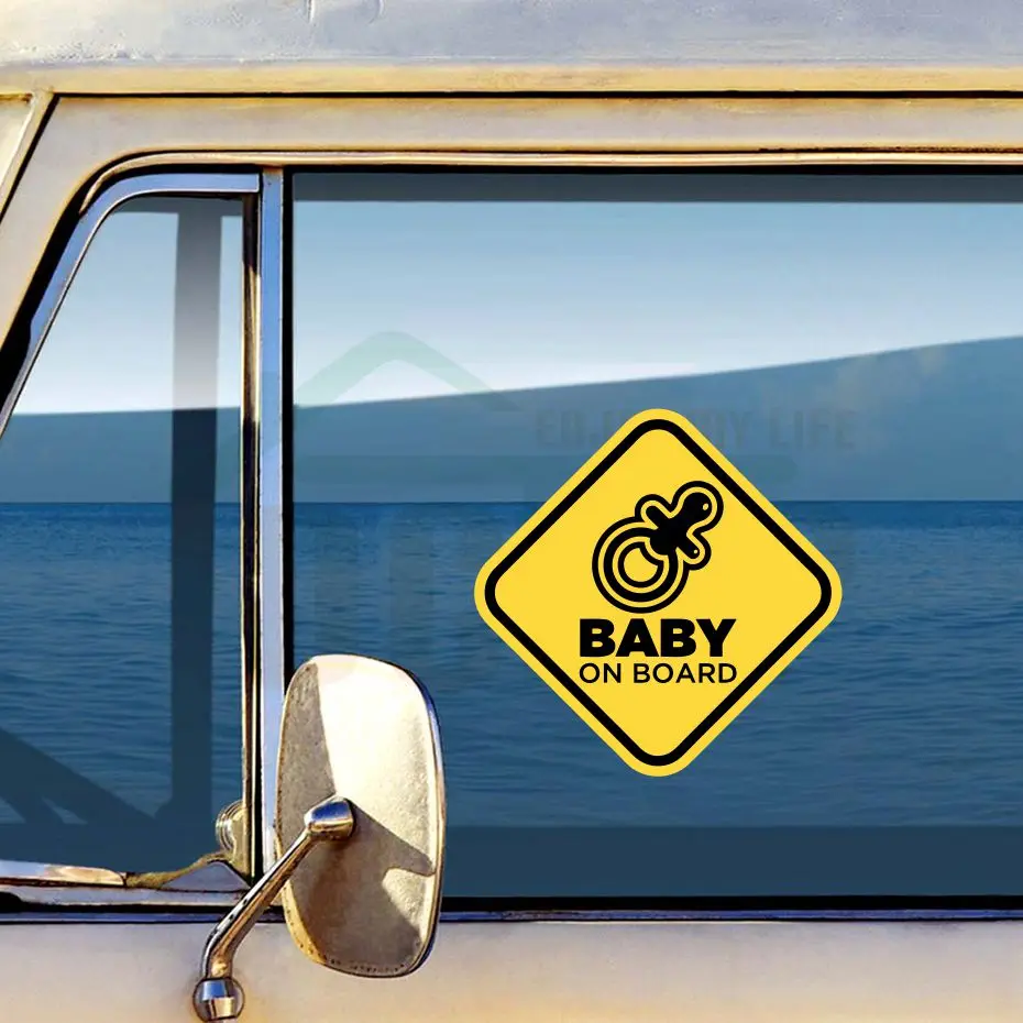 Lovely Baby On Board Car Stickers Cartoon Waterproof Vinyl Truck Warning Sign Auto Decal Bumper Body Window Decals | Дом и сад