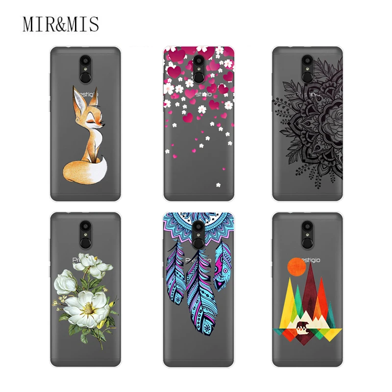 Case For Prestigio Muze E7 Lte 5.5 Transparent Printing Drawing Silicone Phone Cover PSP7512DUO |