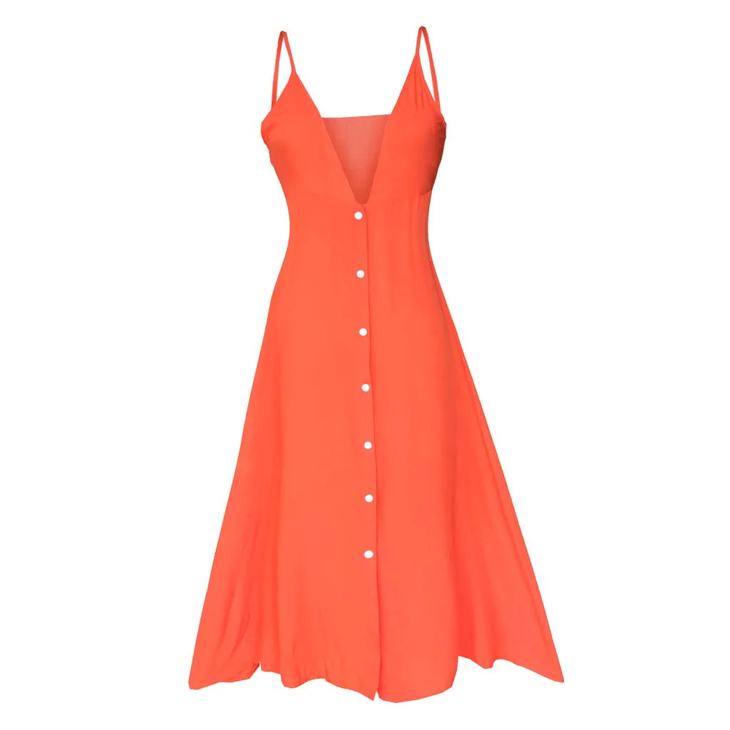 Женское хлопковое свободное платье-кафтан летнее простое однотонное платье