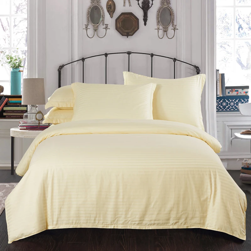 100% хлопок сатин в полоску синий снег сплошной цвет постельные принадлежности