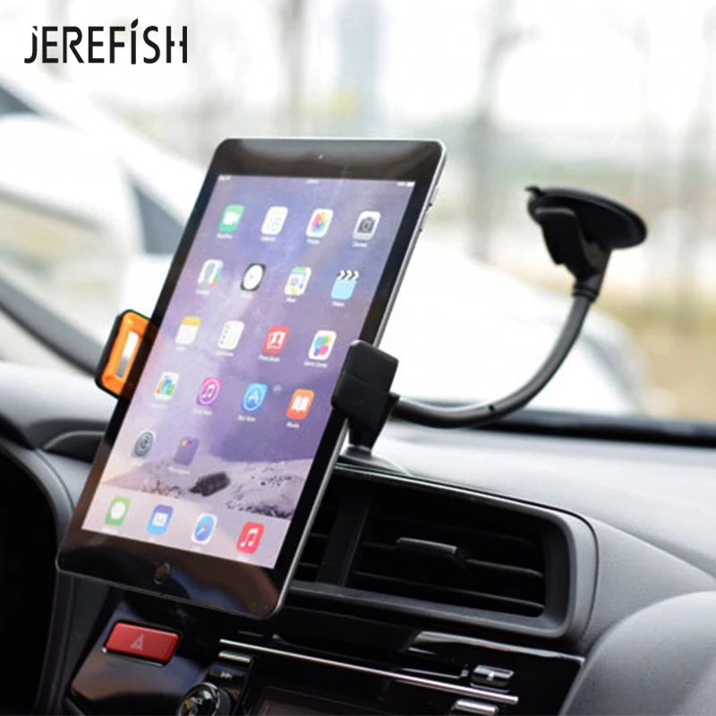 Автомобильный держатель для планшета JEREFISH лобового стекла автомобиля с длинной