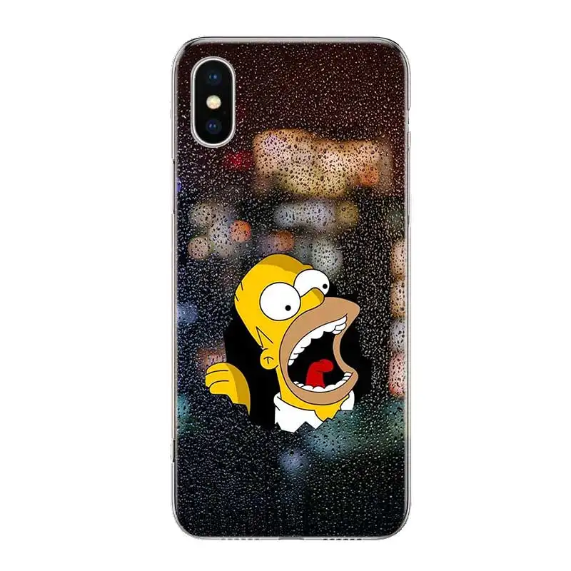 Homero Simpson Fundas силиконовый чехол для телефона Apple iPhone 6 6S 7 8 Plus X 10 XS MAX XR 5 5S SE с сердцем |