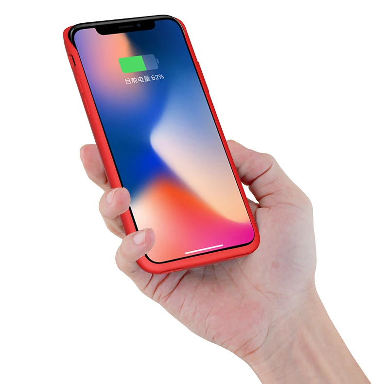 Портативный внешний аккумулятор 4000 мАч зарядное устройство чехол для iphone X