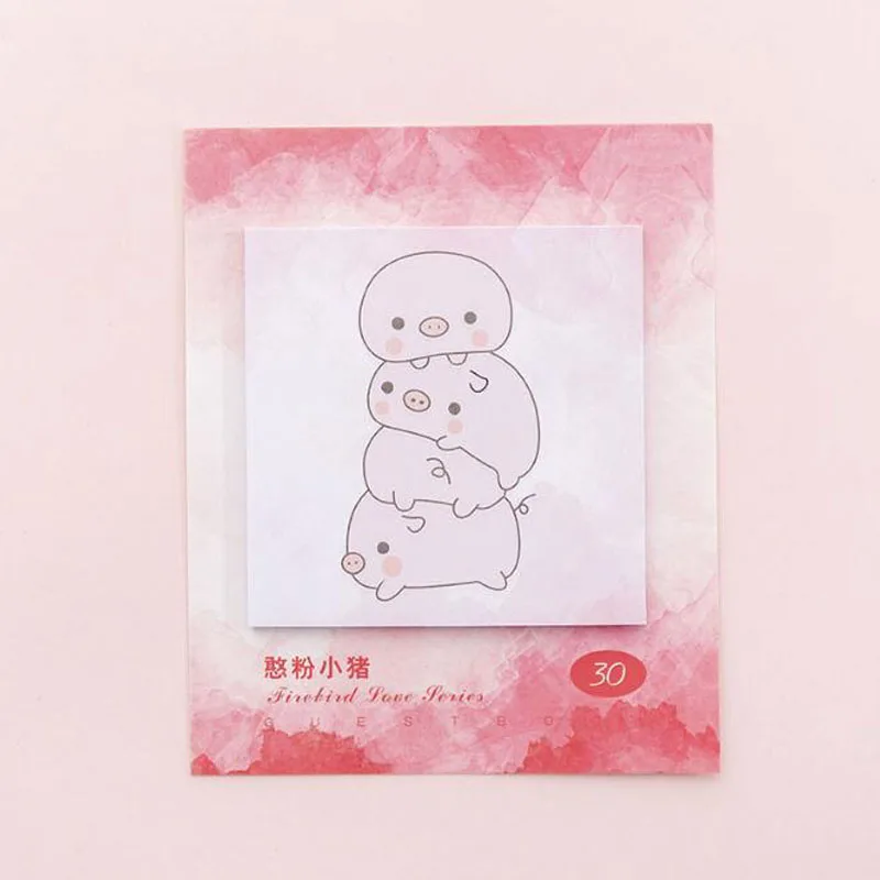 purple Милый Фламинго липкий стикер для заметок Kawaii блокноты стикеры s закладки сообщение заметки офисные школьные принадлежности канцелярские товары - Цвет: purple