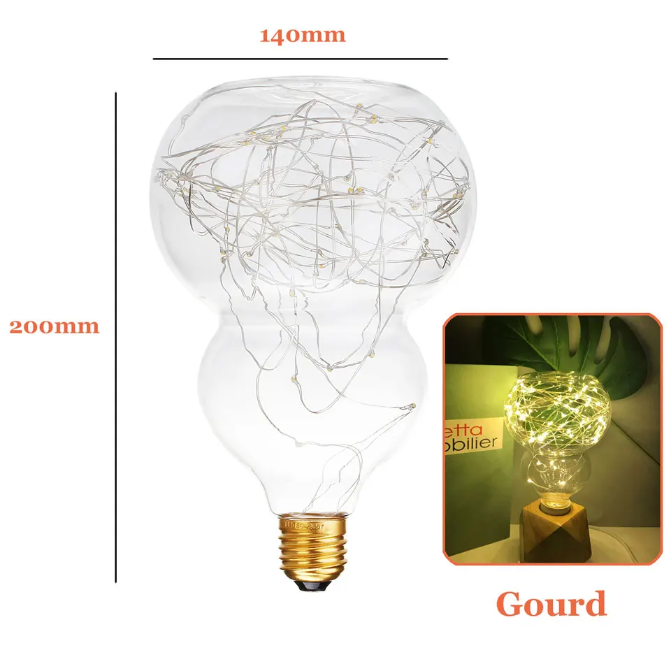 СВЕТОДИОДНАЯ Гирлянда Эдисона E27 3 Вт 85 265 В переменного тока|e27 3w|led edisonlight bulb |