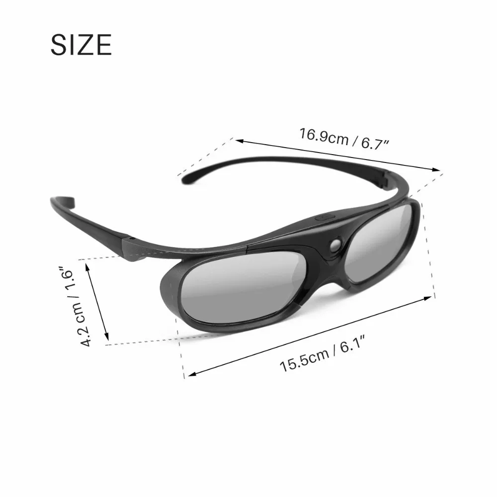 2 шт. активный затвор перезаряжаемые 3D DLP очки поддержка 144 Гц для Xgimi Z3/Z4/Z6/H1/H2 Nuts G1/P2 BenQ acer и DLP LINK проектор
