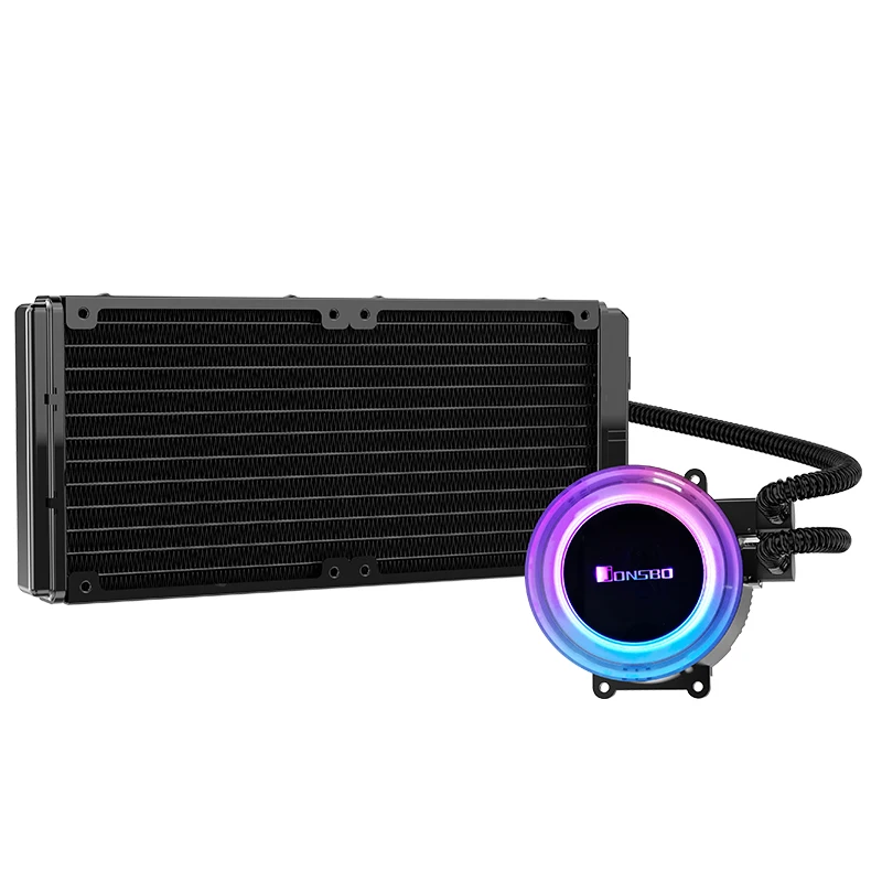 Jonsbo Tw2-240 501 Pc Cpu водяное охлаждение 4Pin Pwm интегрированный кулер водяного охлаждения для Lga 775/115X Intel Amd Ryzen Apu компьютера