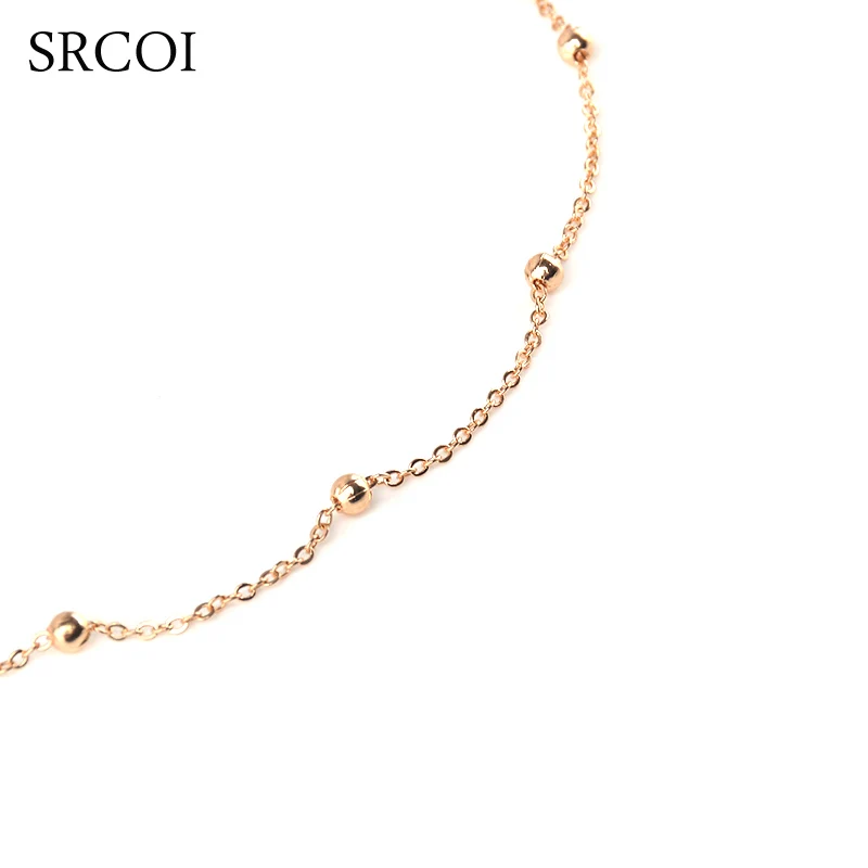 SRCOI изящная цепочка чокер золотого и серебряного цвета ожерелье с тонкими