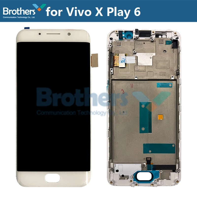 Para Vivo X Play 6 pantalla LCD de pantalla LCD con marco para Vivo X Play 6 Digitalizador de pantalla t&aacute;ctil LCD Asamblea Original y testado de trabajo-3