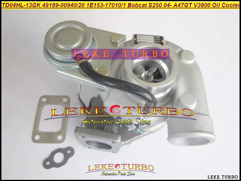 Фото Турбокомпрессор TD04HL-13GK 49189-00940 49189-00920 1E153-17012 для Bobcat S250, погрузчик M Earth Moving 2004- A47GT V3800 №2