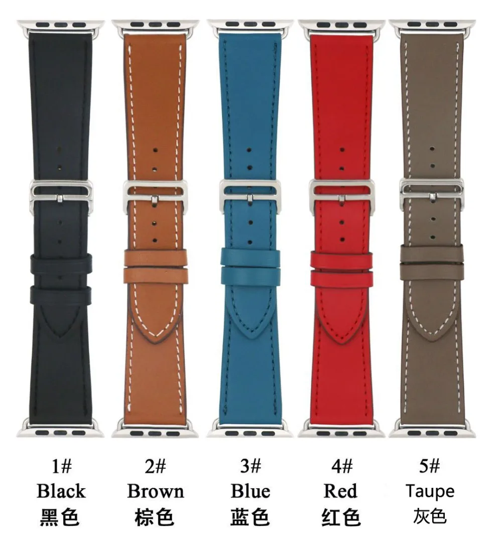 Раскладная Пряжка Одноместный тур ремешок для Apple Watch Series 3 2 1 iwatch ремень кожаный