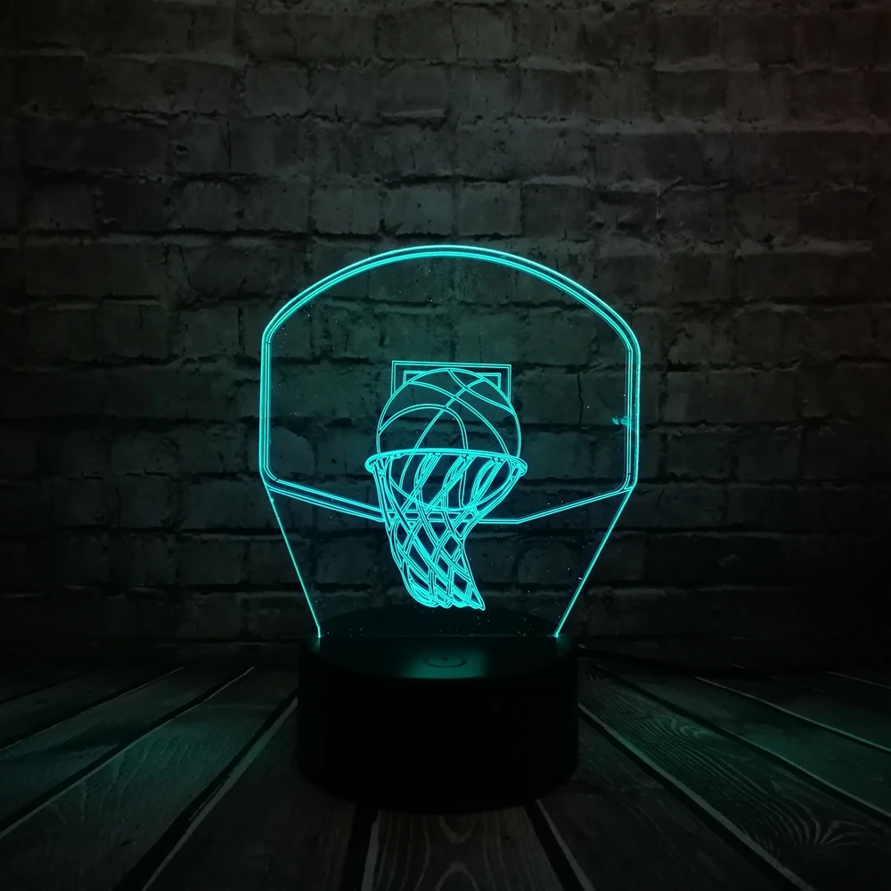 Баскетбол Спорт Dunk стрелять корзина 3D лампы самого ценного игрока NBA из команды