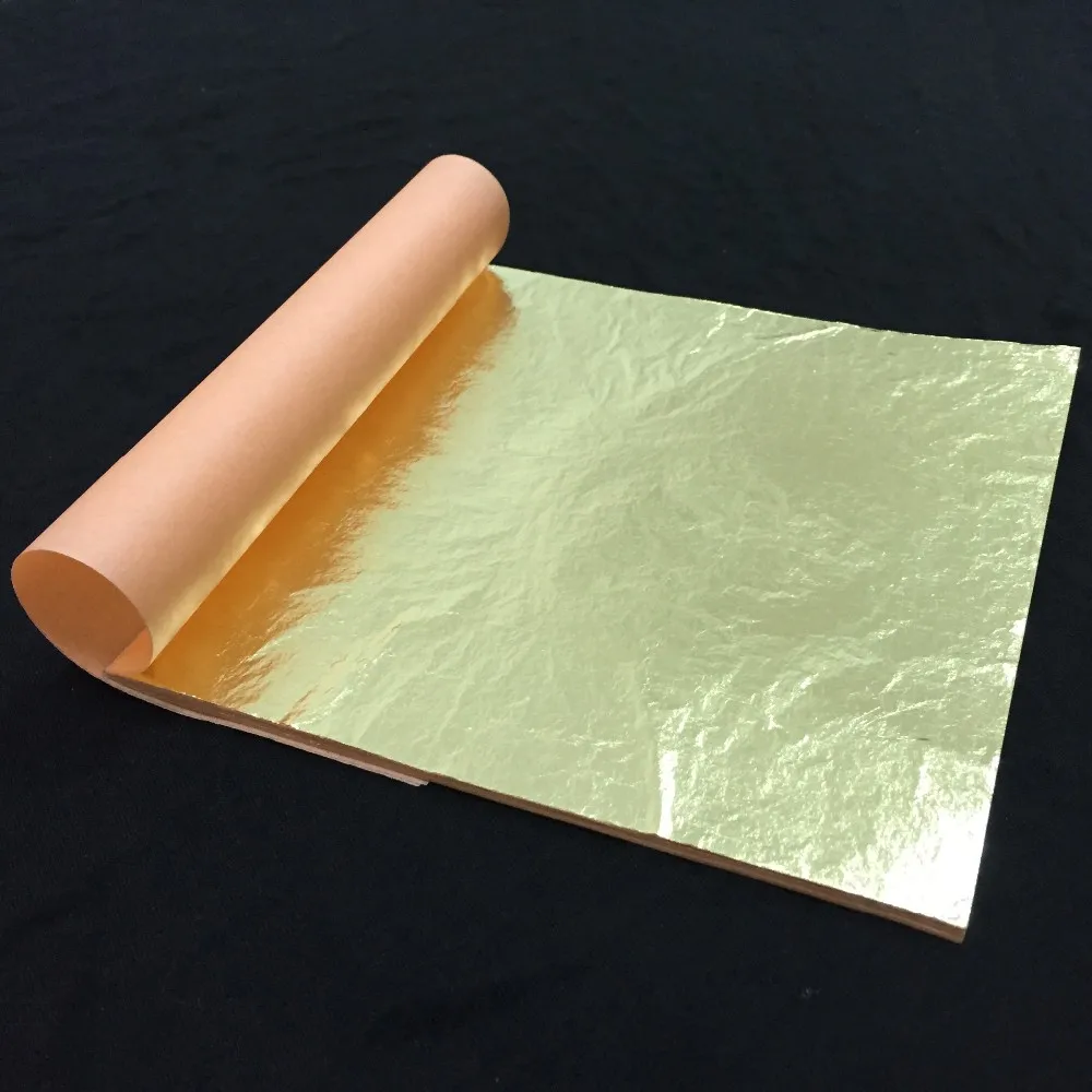 Gold Silver Leaf Imitation 14 x 14cm For Gilding Furniture Leaves Sheets Foil 25 Per Booklet | Дом и сад