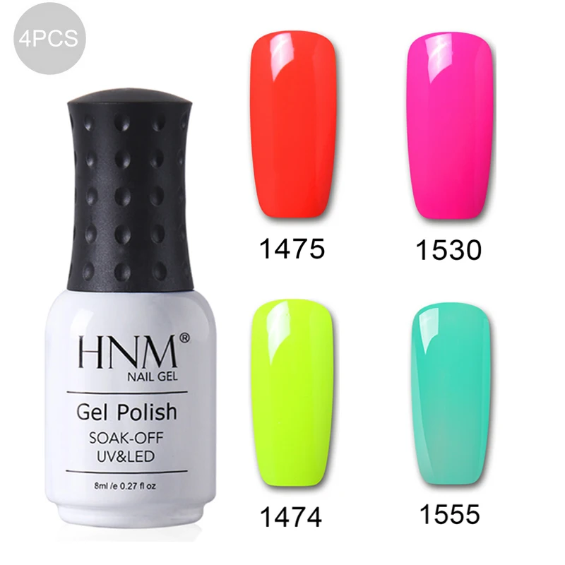 HOT SALE 4-2 HNM 8 мл замачиваемый УФ-гель для ногтей 58 цветов Гель-лак Гибридный Полупостоянный Гель-лак Esmalte Гель-лак чернила - Цвет: HOT SALE 4-2