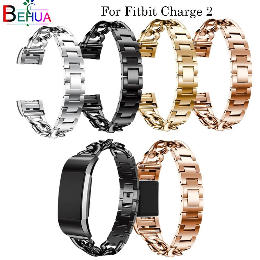 Металлическая цепочка на ремешке из джинсовой ткани нержавеющей стали Смарт