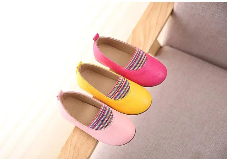 Лидер продаж классические кожаные туфли для девочек однотонные детские