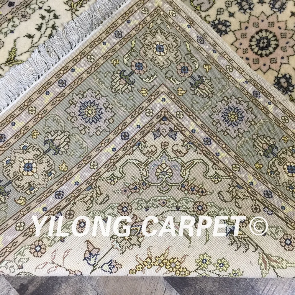 Yilong 4 'x 6' ручной персидский Дизайнерский ковер прочный Восточный Кум ковёр из