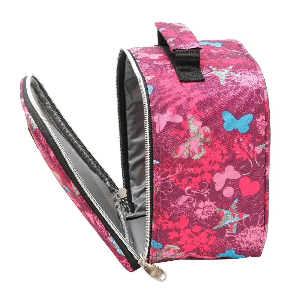 Новые Горячие сумки для обеда женские портативные функциональные холщовые в полоску изолированные термо еда Пикник дети охладитель Ланч-бокс сумка Tot* 2
