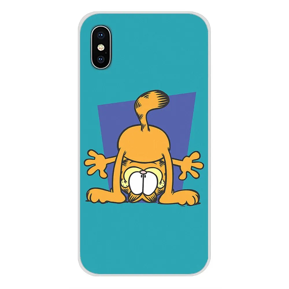 Милый мультяшный Гарфилд для Huawei P Smart Mate Honor 7A 7C 8C 8х9 P10 P20 Lite Pro Plus Аксессуары чехлы
