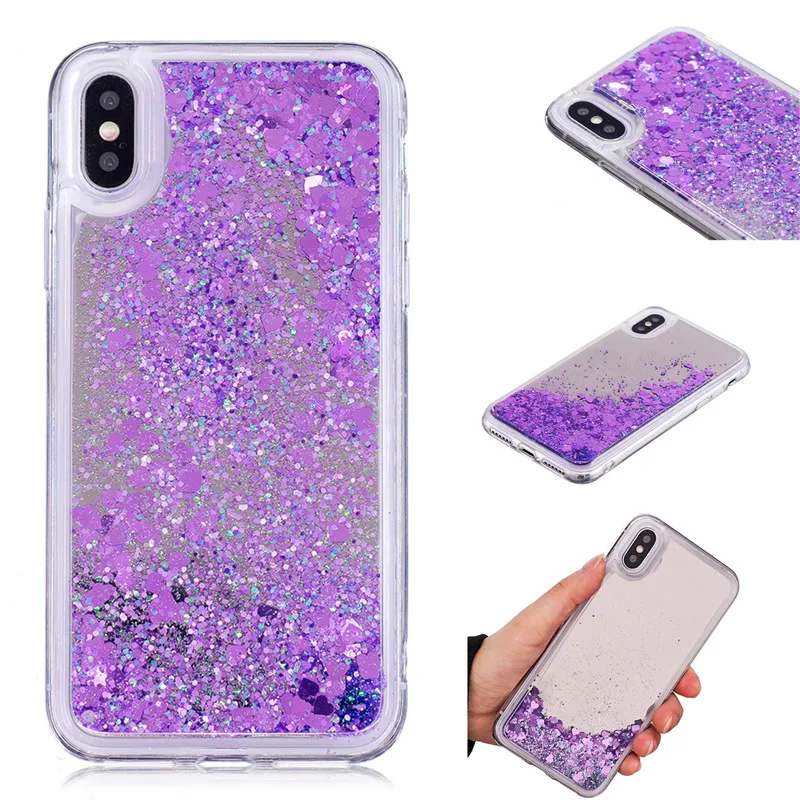 Динамический жидкий зыбучий песок блестящий чехол для телефона iPhone X XS Max XR