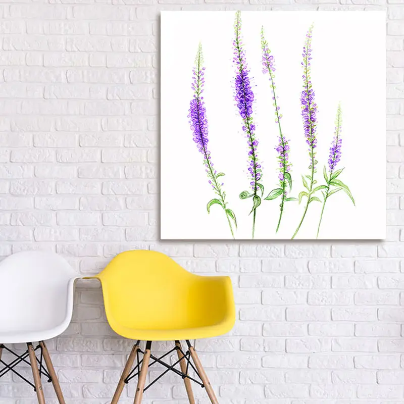 Раскраска по номерам Лавандовые цветы домашний декор для спальни гостиной