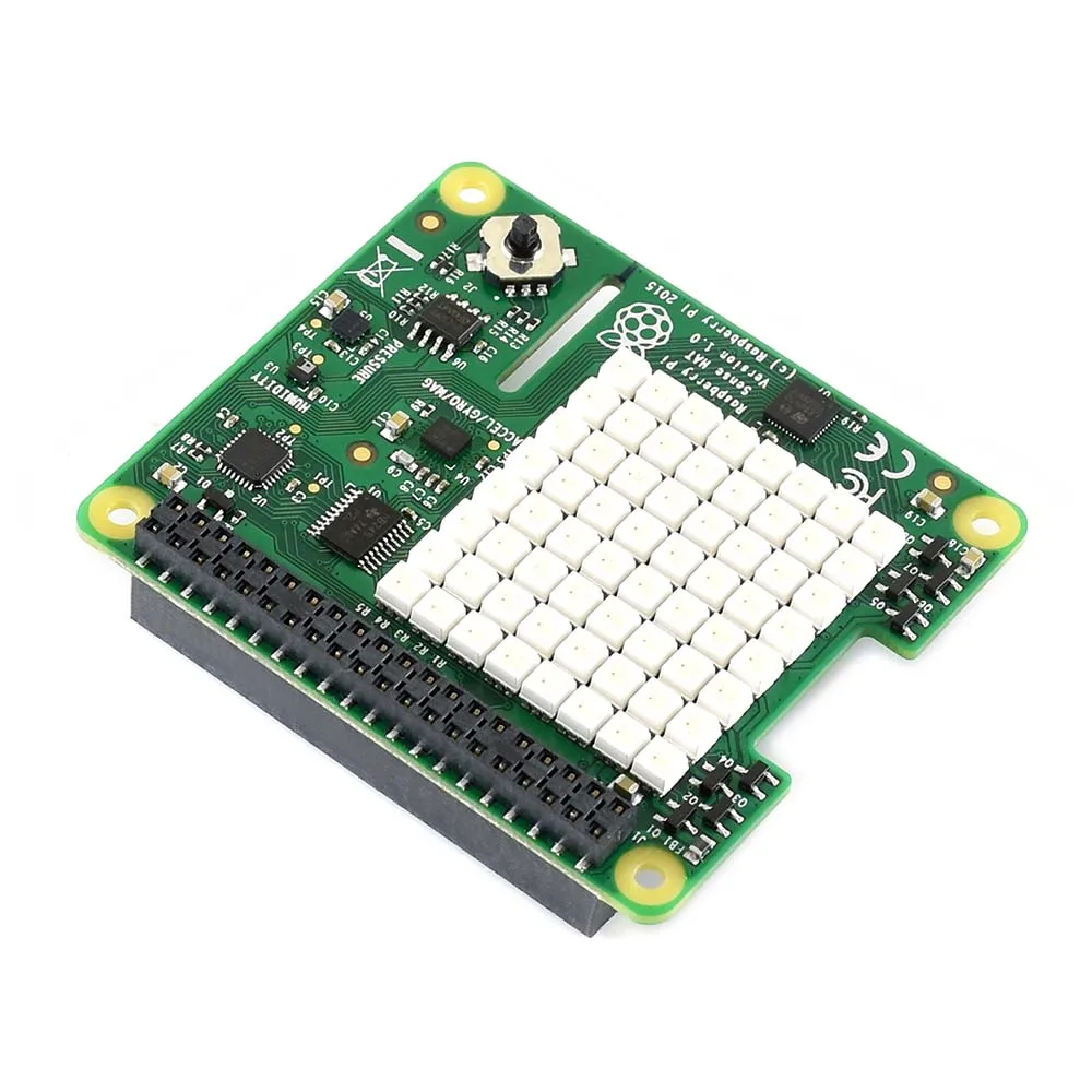 Sense Hat для Raspberry Pi от основания светодиодная RGB Матрица джойстик
