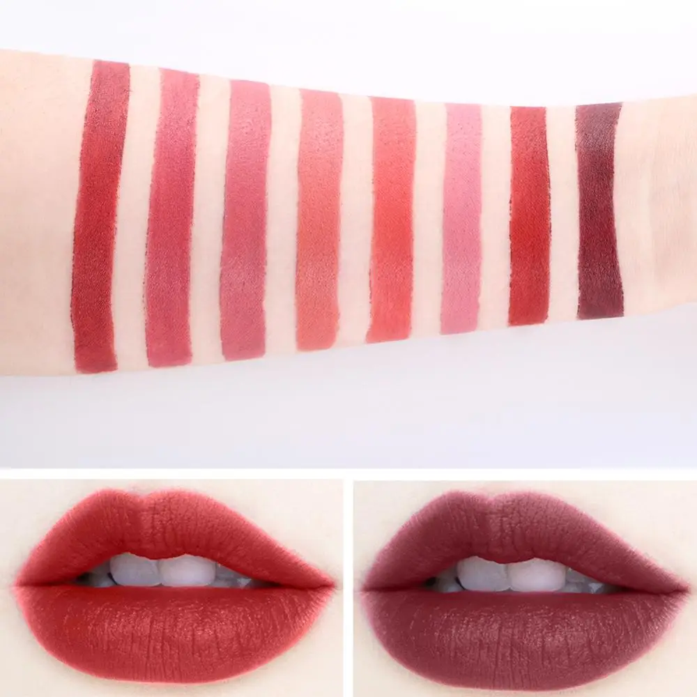 Нюдовая губная помада Miss Rose 8 цветов водостойкая вампирская коричневая красота