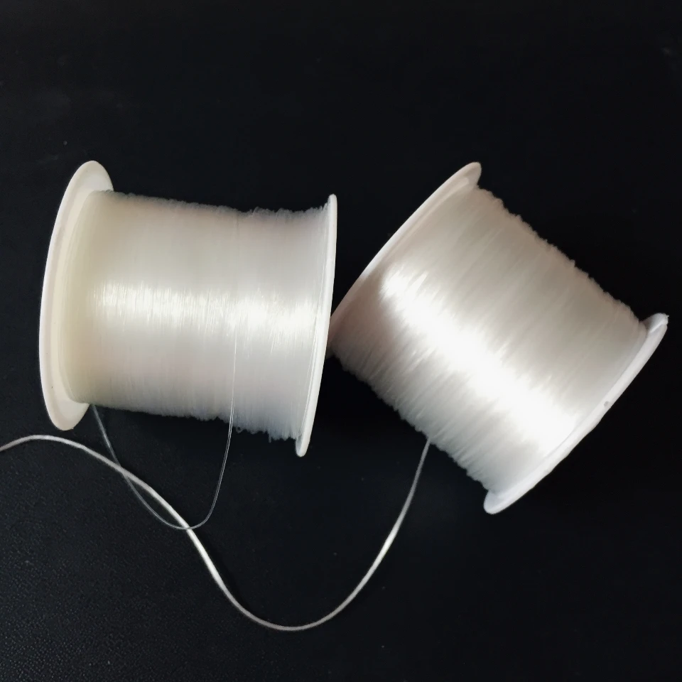 Нейлоновый ювелирный шнур 60 м диаметр кристалла эластичный для бисероплетения