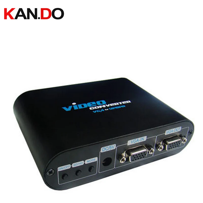 

2300 VGA to Component Video Converter,PC to TV VGA converter,converts PC VAG signal to display on TV,supports 480p 720P 1080P