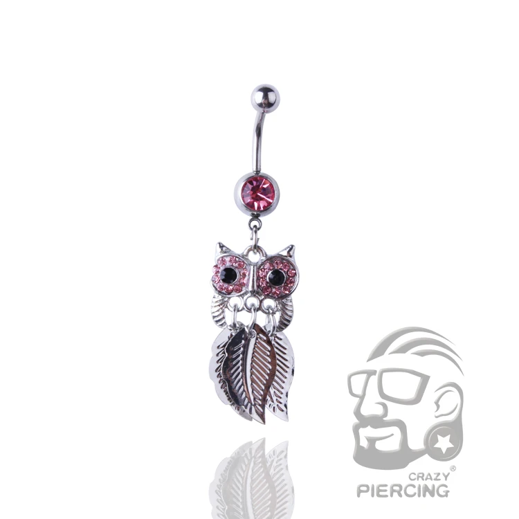 Кольцо для пирсинга живота хирургический стальной стержень 14 г стержень|belly button