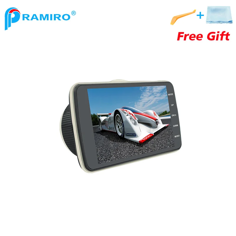 Pramiro оригинальный FHD 1080 P регистраторы двойной объектив камеры novatek96658 автомобиль