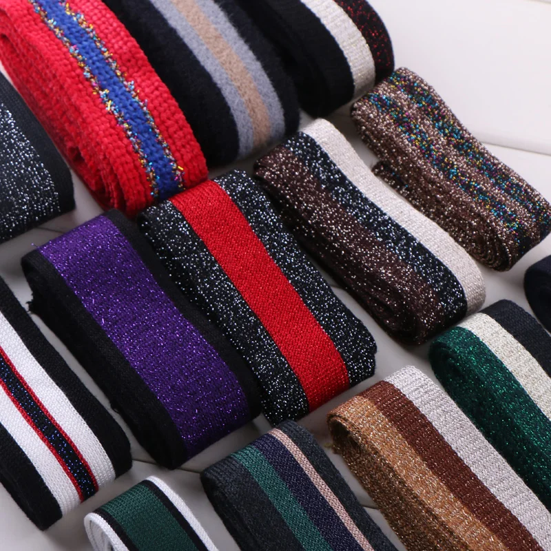 Метровая Блестящая лента аксессуары для одежды декоративная многоцветный